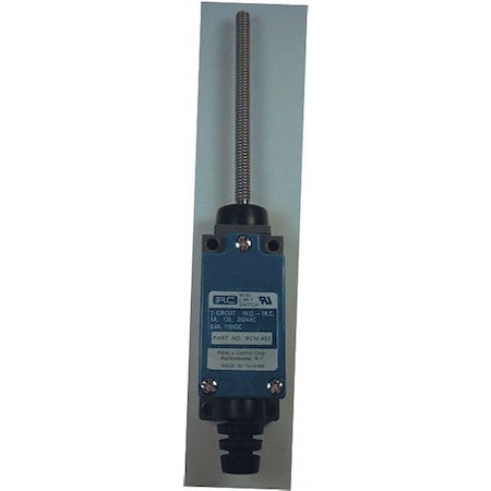 Limit Switch, Coil Spring, Wobble Stick, 1NC/1NO, 5A at 250V AC, Actuator Location: Top MPN:RCM-403