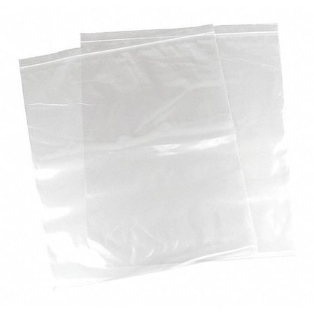 Reclosable Bag, Zip Seal, 20 in L, 18 in W, 4 mil Thick, Polyethylene, Clear MPN:4R1820