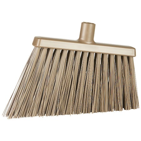 11 3/8 in Sweep Face Angle Broom, Stiff, Synthetic, Brown MPN:291466