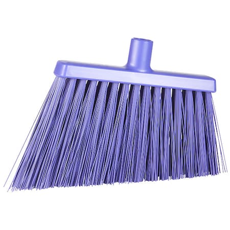 11 3/8 in Sweep Face Angle Broom, Stiff, Synthetic, Purple MPN:29148