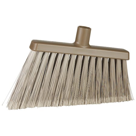 11 3/8 in Sweep Face Angle Broom, Soft, Synthetic, Brown MPN:291666