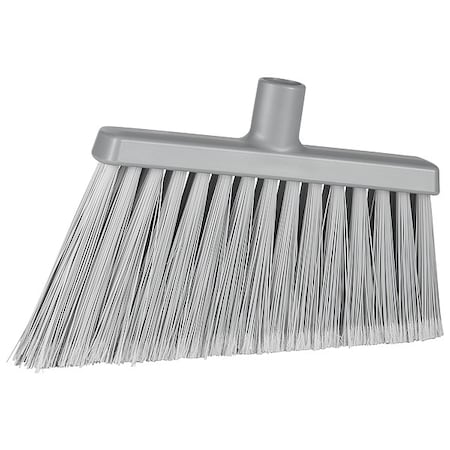 11 3/8 in Sweep Face Angle Broom, Soft, Synthetic, Gray MPN:291688