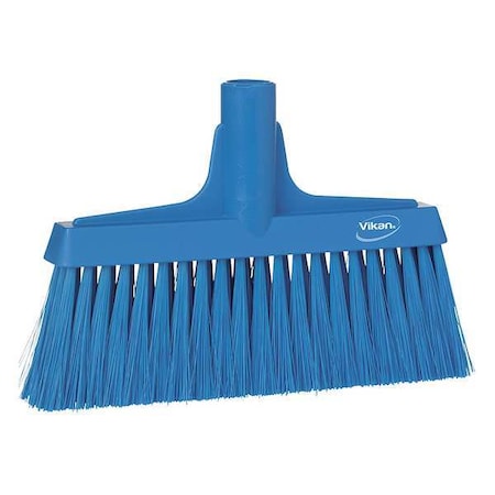 9 1/2 in Sweep Face Broom Head, Soft, Synthetic, Blue MPN:31043