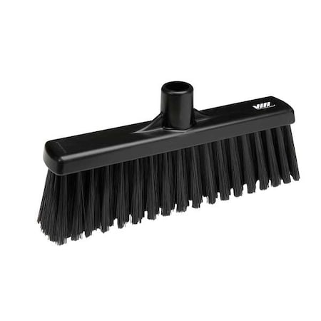 2 in Sweep Face Broom Head, Stiff, Synthetic, Black MPN:31669