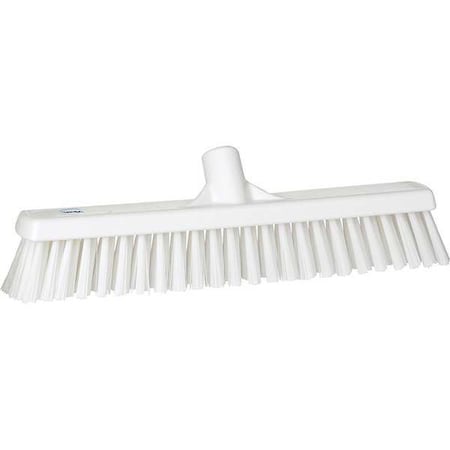 16 in Sweep Face Broom Head, Soft/Stiff Combination, Synthetic, White MPN:31745