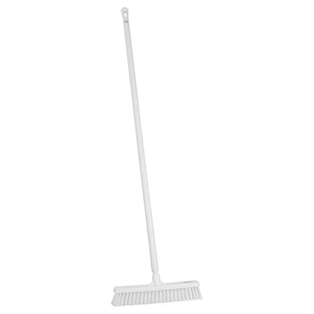 16 in Sweep Face Push Broom, Soft/Stiff Combination, White MPN:31745/29625
