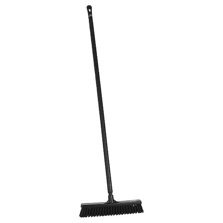 16 in Sweep Face Push Broom, Soft/Stiff Combination, Black MPN:31749/29629
