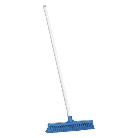 16 in Sweep Face Push Broom, Soft, Synthetic, Blue MPN:31783/6053