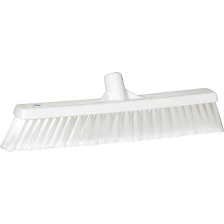 2 x 16 in Sweep Face Broom Head, Soft, Synthetic, White MPN:31785