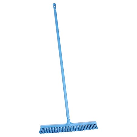 24 in Sweep Face Push Broom, Soft/Stiff Combination, Blue MPN:31943/29623