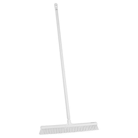 24 in Sweep Face Push Broom, Soft/Stiff Combination, White MPN:31945/29625