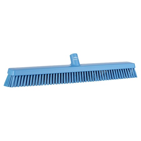 24 in Sweep Face Broom Head, Soft/Stiff Combination, Blue MPN:31953