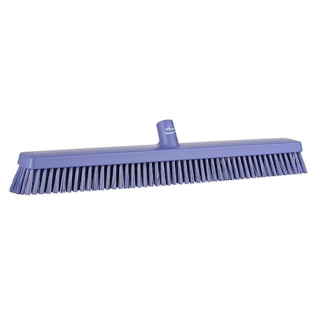 24 in Sweep Face Broom Head, Soft/Stiff Combination, Purple MPN:31958