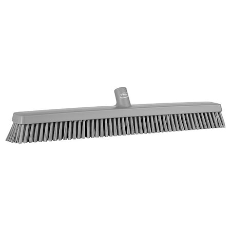 24 in Sweep Face Broom Head, Soft/Stiff Combination, Gray MPN:319588