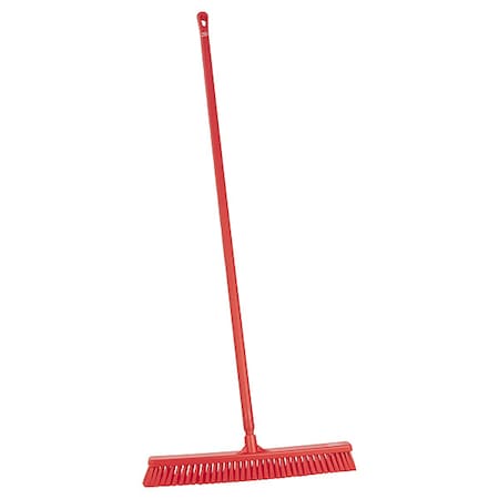 24 in Sweep Face Push Broom, Soft, Red MPN:31994/29624