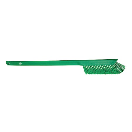 59/100 in W Wand Brush, Medium, 17 in L Handle, 2 9/25 in L Brush, Green, Plastic MPN:41972