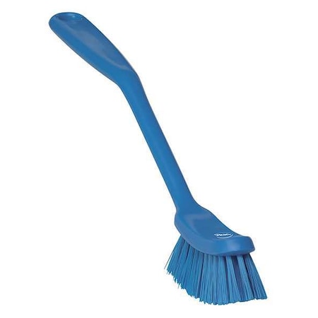 1 in W Scrub Brush, Medium, 8 3/16 in L Handle, 11 in L Brush, Blue, Plastic, 11 in L Overall MPN:42873