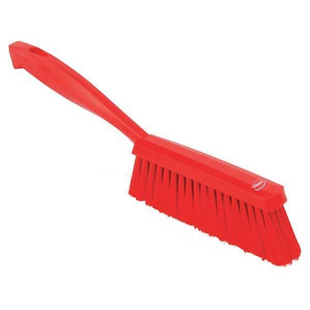 1 19/32 in W Bench Brush, Soft, 6 3/4 in L Handle, 7 in L Brush, Red, Plastic, 13 in L Overall MPN:45874