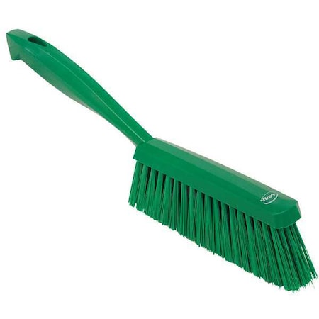 1 19/32 in W Bench Brush, Medium, 6 1/2 in L Handle, 6 1/2 in L Brush, Green, Plastic MPN:45892
