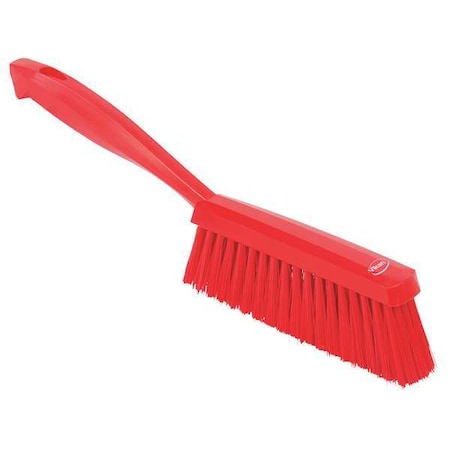 1 19/32 in W Bench Brush, Medium, 6 1/2 in L Handle, 6 1/2 in L Brush, Red, Plastic MPN:45894