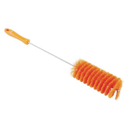2 3/8 in W Tube and Valve Brush, Medium, 13 1/2 in L Handle, 6 in L Brush, Orange MPN:53707