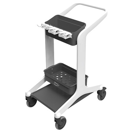 Janitorial Cart, Swivel, White, PPP, 23.4 lb MPN:57005