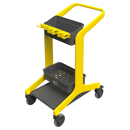 Janitorial Cart, Swvel, Yellow, PPP, 23.4 lb MPN:57006