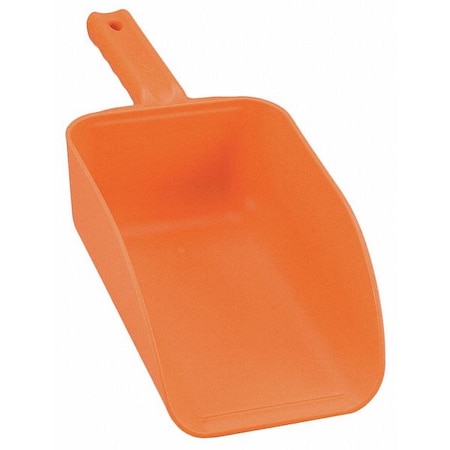Small Hand Scoop, 32 oz., Orange, Poly MPN:64007