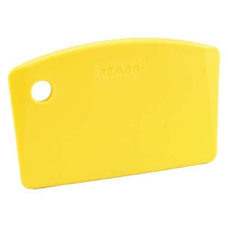 Mini Bench Scraper, 5-1/2x3-1/2 in, Yellow MPN:69596