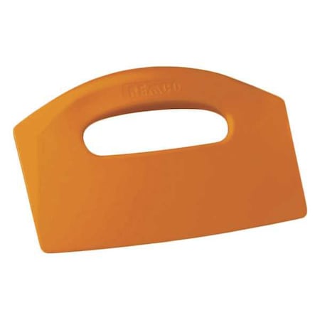 Bench Scraper, Poly, 8-1/2 x 5 In, Orange MPN:69607