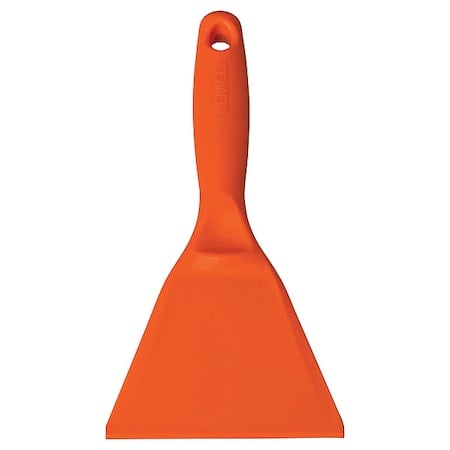 Hand Scraper, Poly, 4-3/8 x 9-3/4, Orange MPN:69627