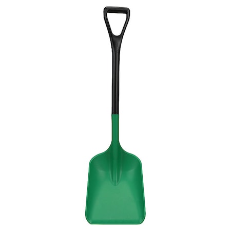 No. 3 Industrial Square Point Shovel, Plastic Blade, 25 in L, Black Polypropylene Handle MPN:6892SS