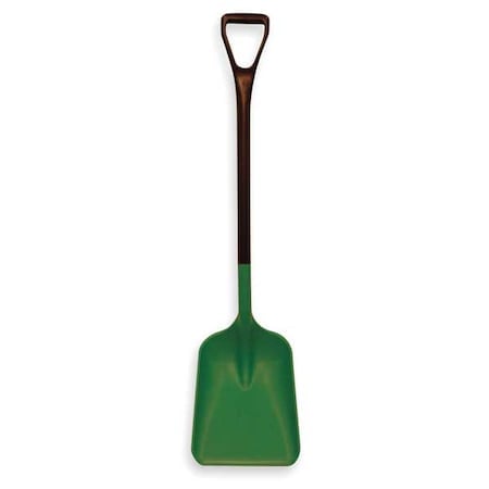 No. 3 Industrial Square Point Shovel, Plastic Blade, 30 in L, Black Polypropylene Handle MPN:6896SS