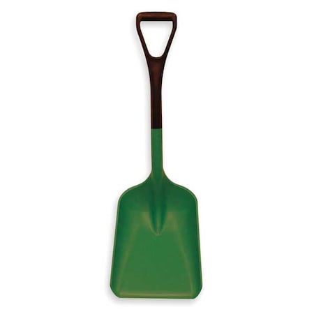 No. 3 Industrial Square Point Shovel, Plastic Blade, 21 in L, Black Polypropylene Handle MPN:6898SS