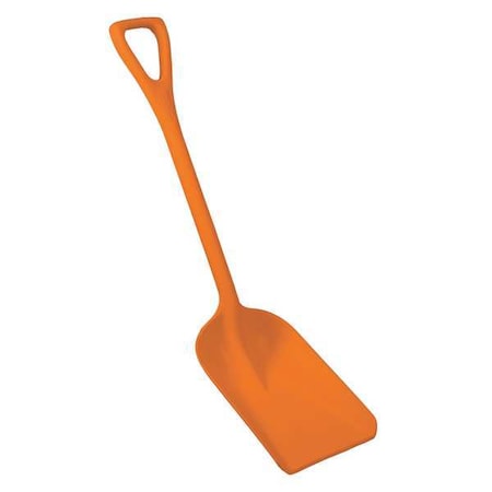 Hygienic Square Point Shovel, Polypropylene Blade, 23 1/2 in L, Orange MPN:69817