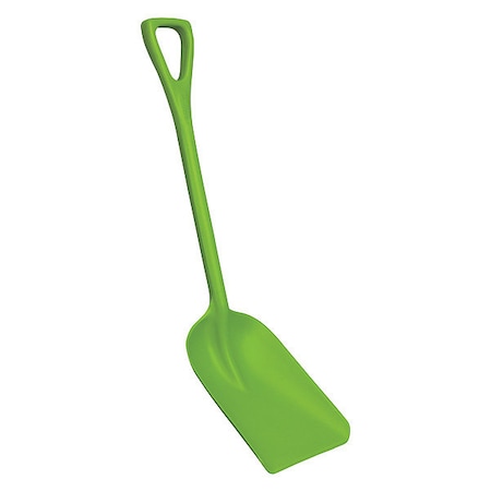 Hygienic Square Point Shovel, Polypropylene Blade, 23 1/2 in L, Lime Green MPN:698177