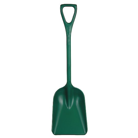 Hygienic Square Point Shovel, Polypropylene Blade, 37-1/2 in L, Green MPN:6981MD2