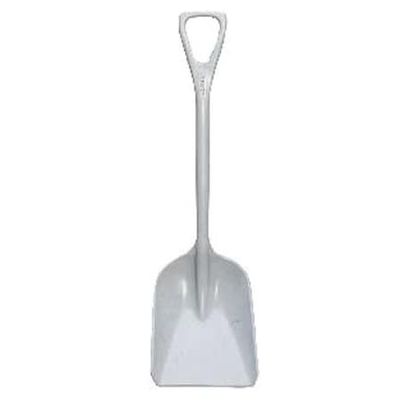 Hygienic Square Point Shovel, Polypropylene Blade, 37-1/2 in L, White MPN:6981MD5