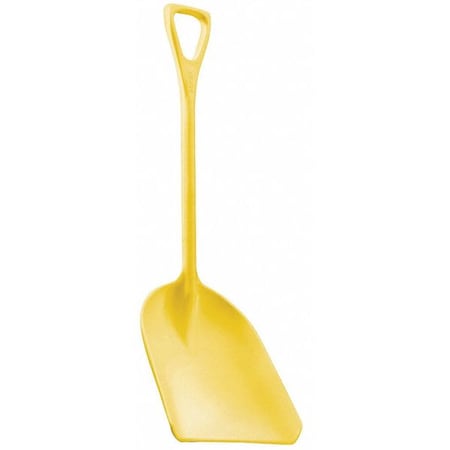 Hygienic Square Point Shovel, Polypropylene Blade, 28 in L, Yellow MPN:69826