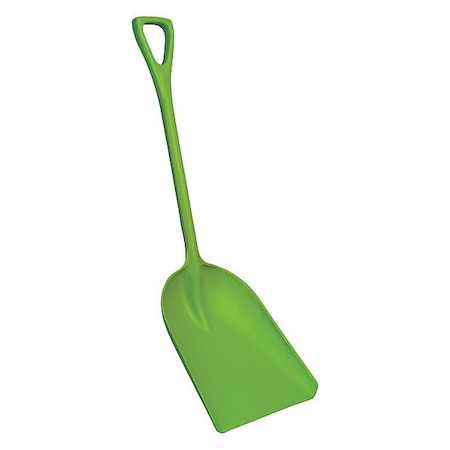 Hygienic Square Point Shovel, Polypropylene Blade, 28 in L, Lime Green MPN:698277