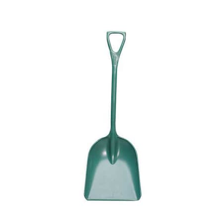 Hygienic Square Point Shovel, Polypropylene Blade, 28 in L, Green, Polypropylene Handle MPN:6982MD2