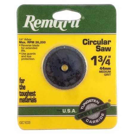 Saw Blade, Circular, 1-3/4, Medium Grit MPN:GC-103