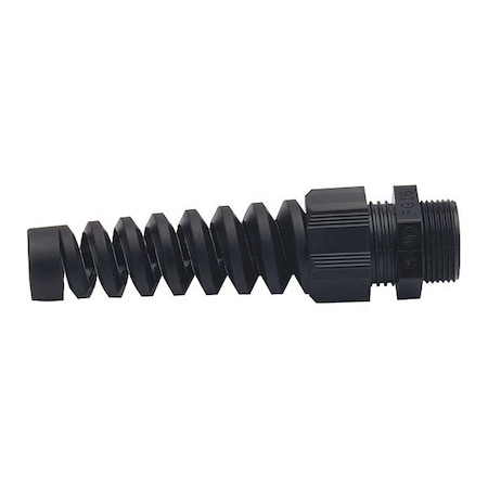Cord Grip, Spiral, Blk, .23-.47, 1/2
