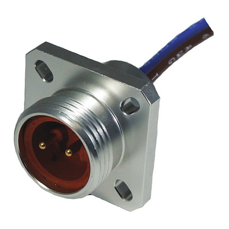 Recptacl, Mini, Hi-Temp, M Flange, 3 P, 1 ft. MPN:103PF0010MHT