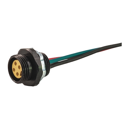 Receptacle, MiniFemale, 3 Pole, 1 ft. MPN:103Q0010M