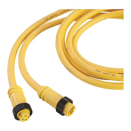 Cordset, MiniPVC, Male/Fale, 4 Pole, 20 ft. MPN:104G0200AP
