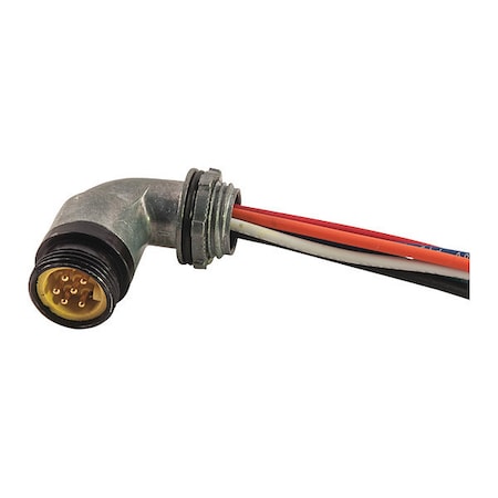 Receptacle, MiniSize, Male, 4 Pole, 1 ft. MPN:104U0010M