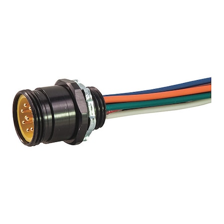 Receptacle, Mini, Male, 6 Pole, 1 ft. MPN:106BP0010M