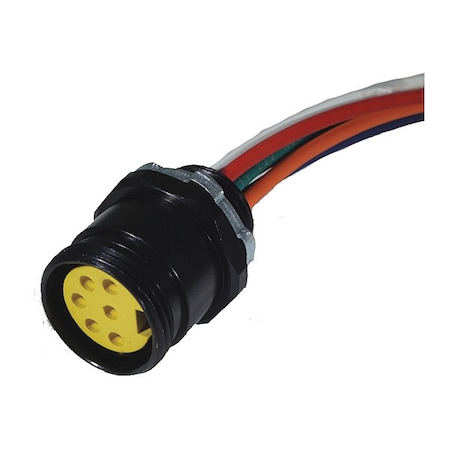 Receptacle, Mini, Female, 8 Pole, 1 ft. MPN:108Q0010M