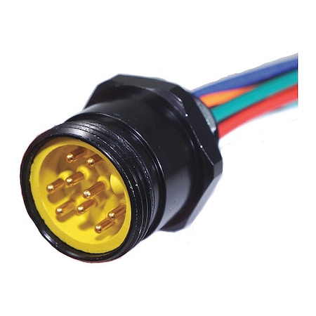 Receptacle, Mini, Male, 9 Pole, 1 ft. MPN:109P0010M
